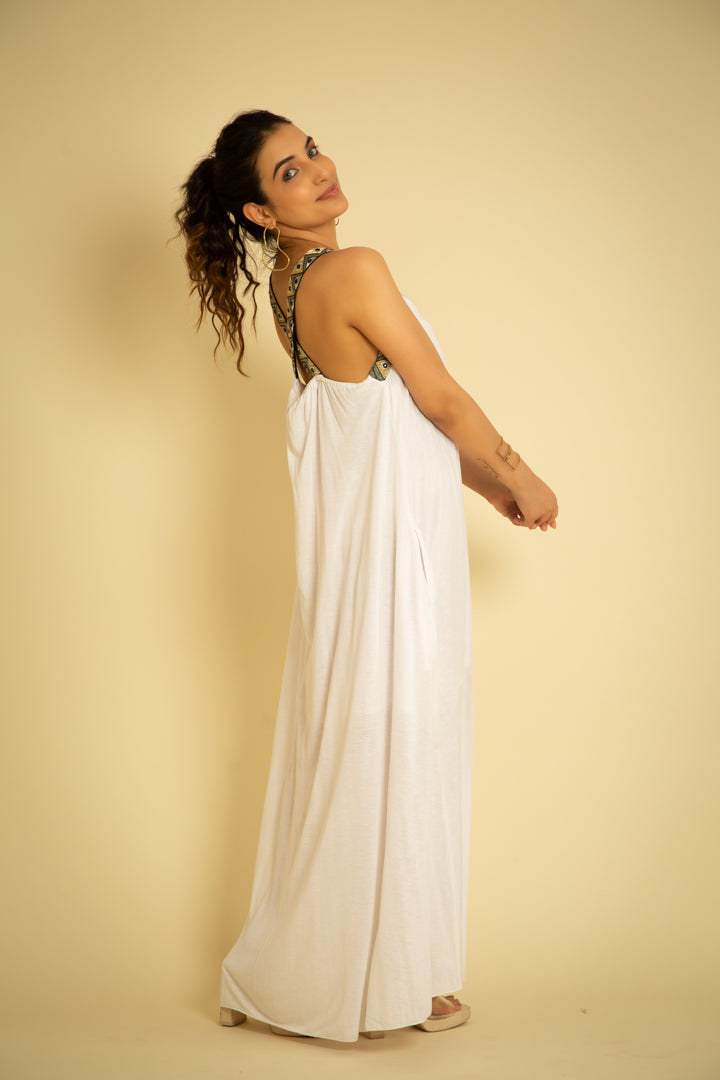 The Sorrento White Lace Maxi