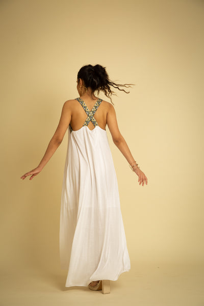 The Sorrento White Lace Maxi