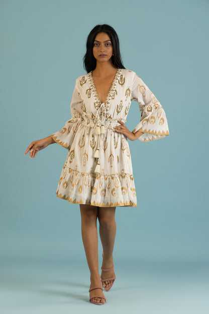 Melisa Boho Flare-Sleeved Summer Dress