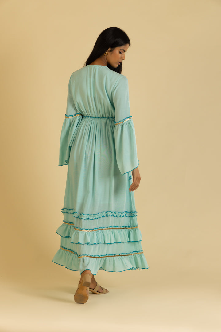 Blue Zarah Boho Sun Maxi