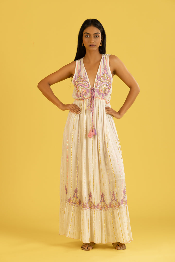 Bella Summer Bling Boho Maxi - labelreyya