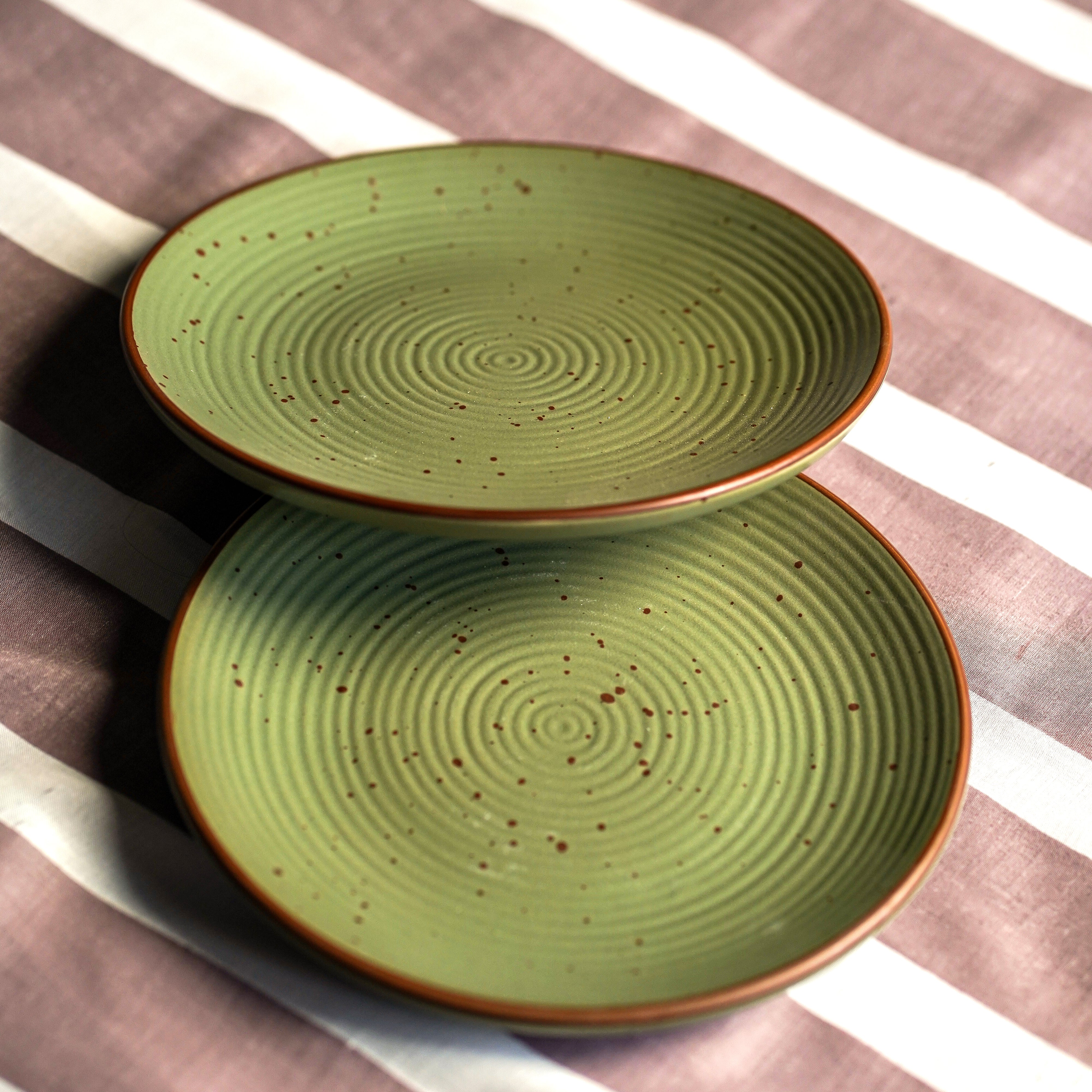 Palermo Olive Green Platter (Set of 6)