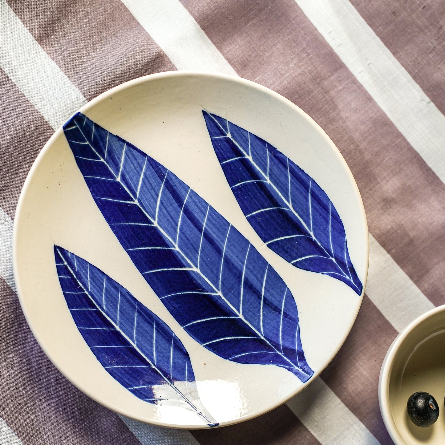 Jaipur Indigo Ceramic Platter with Bowls and Plates (set of 3)