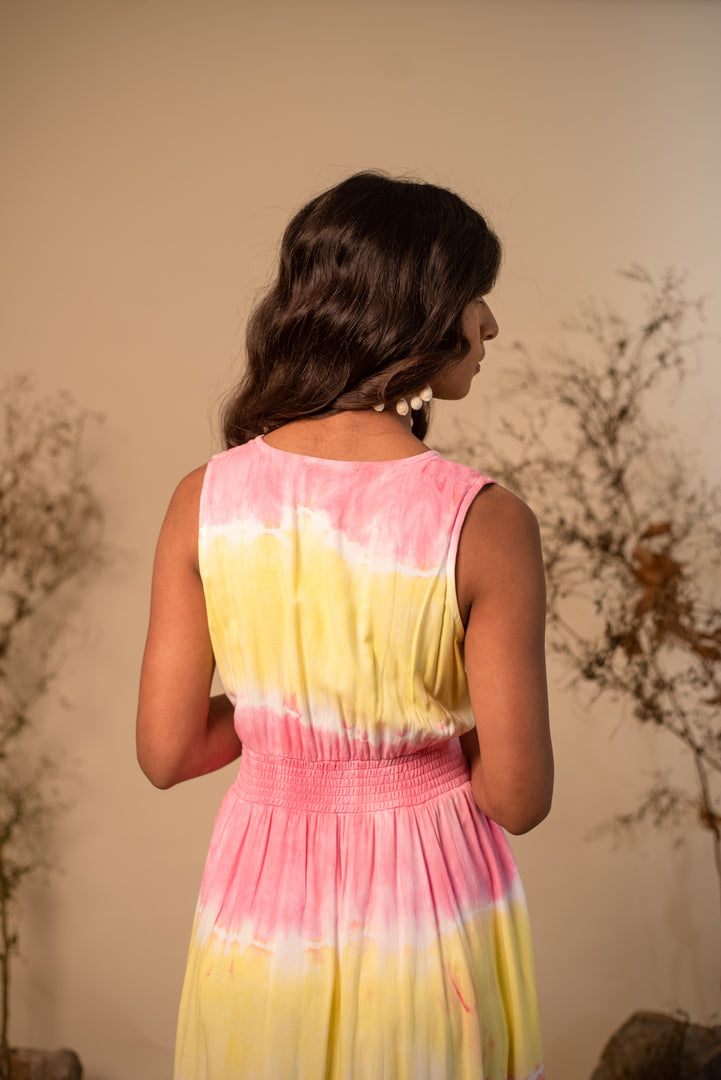 Tie Dye Tiered Summer Boho Maxi