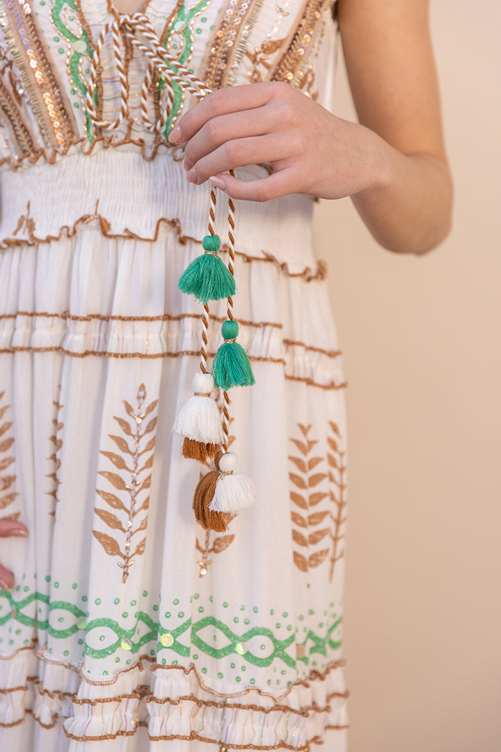 Riva Boho Ruffled Resort Maxi