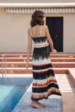 Load image into Gallery viewer, Sophia Black Sunlit Ombré Boho Maxi
