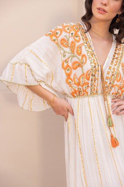 Irina Summer Bling Resort Kaftan-Style Boho Maxi