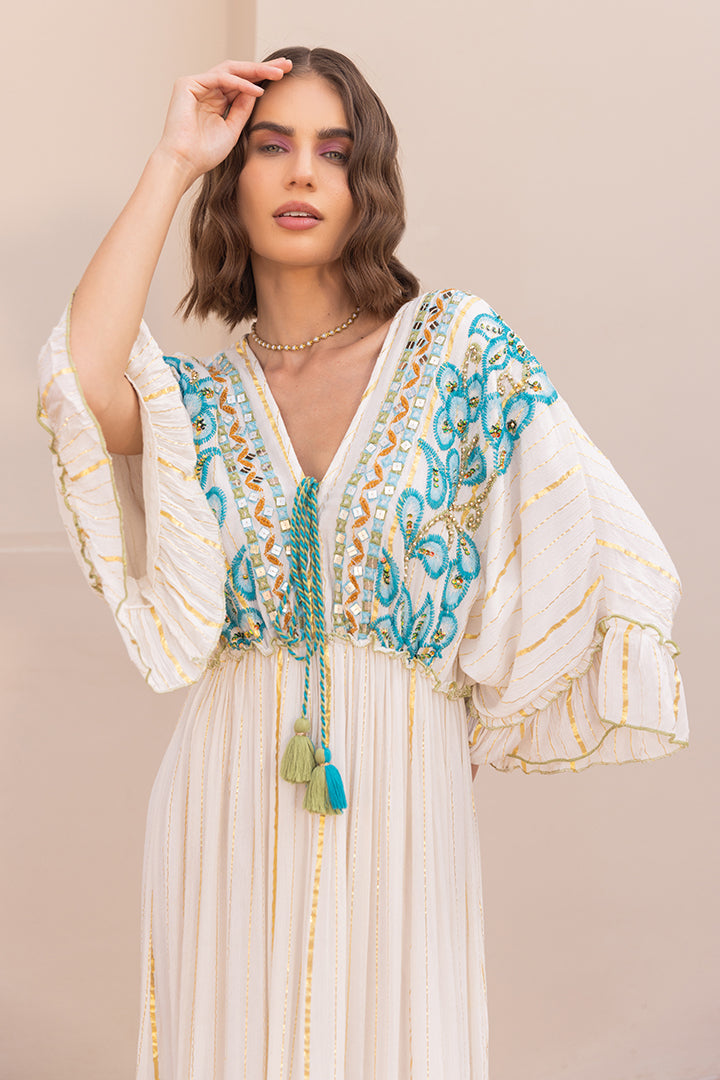 Irina Summer Bling Resort Kaftan-Style Boho Maxi