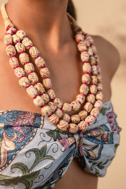 Free-spirit Printed Necklace