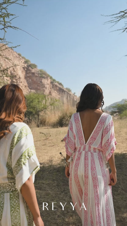 Boho Afro Pink Jumpsuit