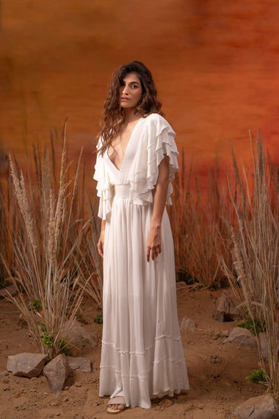 Mediterranean White Maxi