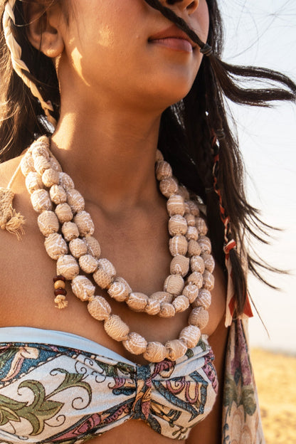 Dream-catcher Beige Boho Necklace